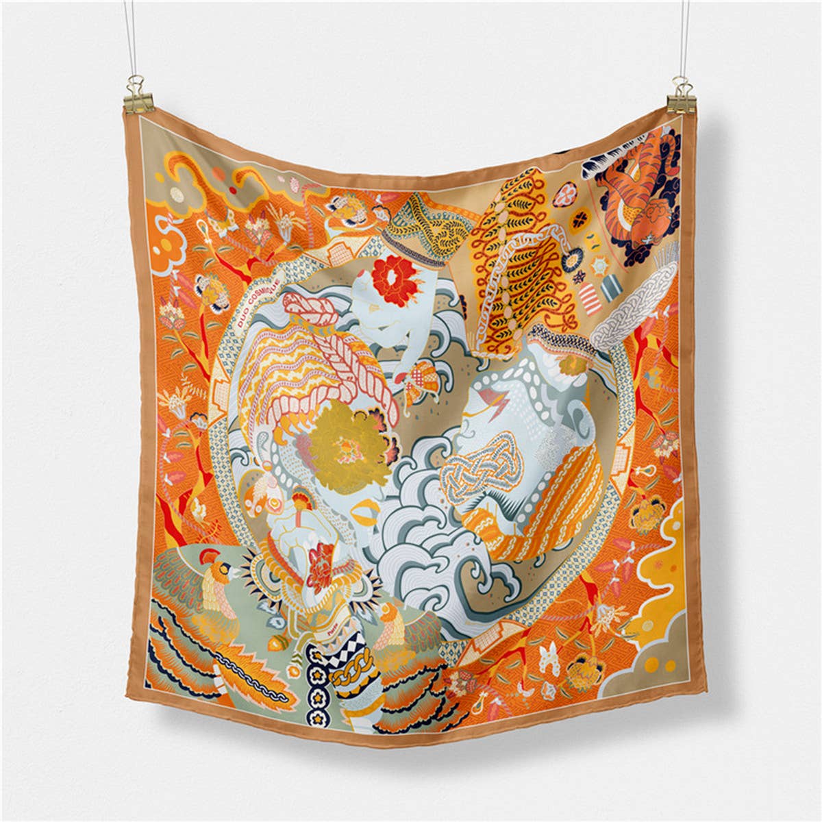 Twilled Satin Mini Scarf Hair Bag Ribbon Wrap