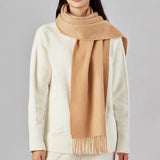 100% WOOL SOLID SCARF ELEGANT UNISEX SPRING WRAP_CWASC1093