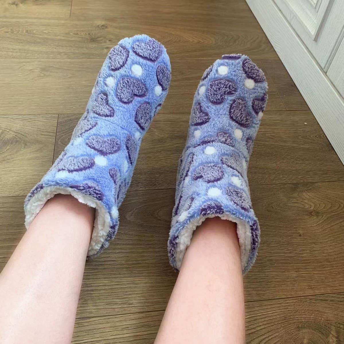 ADULTS THICKENED VELVET COMFORTABLE SOCK SLIPPERS_CWMS1206