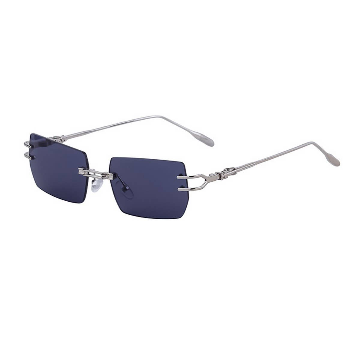 RIMLESS CUT SQUARE FRAME SUNGLASSES_CWASG0679
