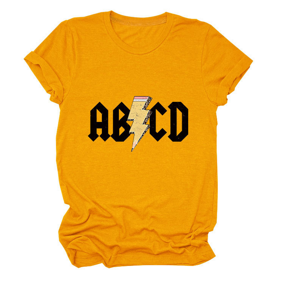 SUMMER NEW ARRIVAL PLUS SIZE TEE WITH LIGHTNING_CWTTS1476