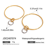 STAINLESS STEEL COLLAR HIGH END EARRINGS_CWASC1687