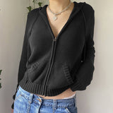Warm Hooded Zipper Sport Zipper Cardigan