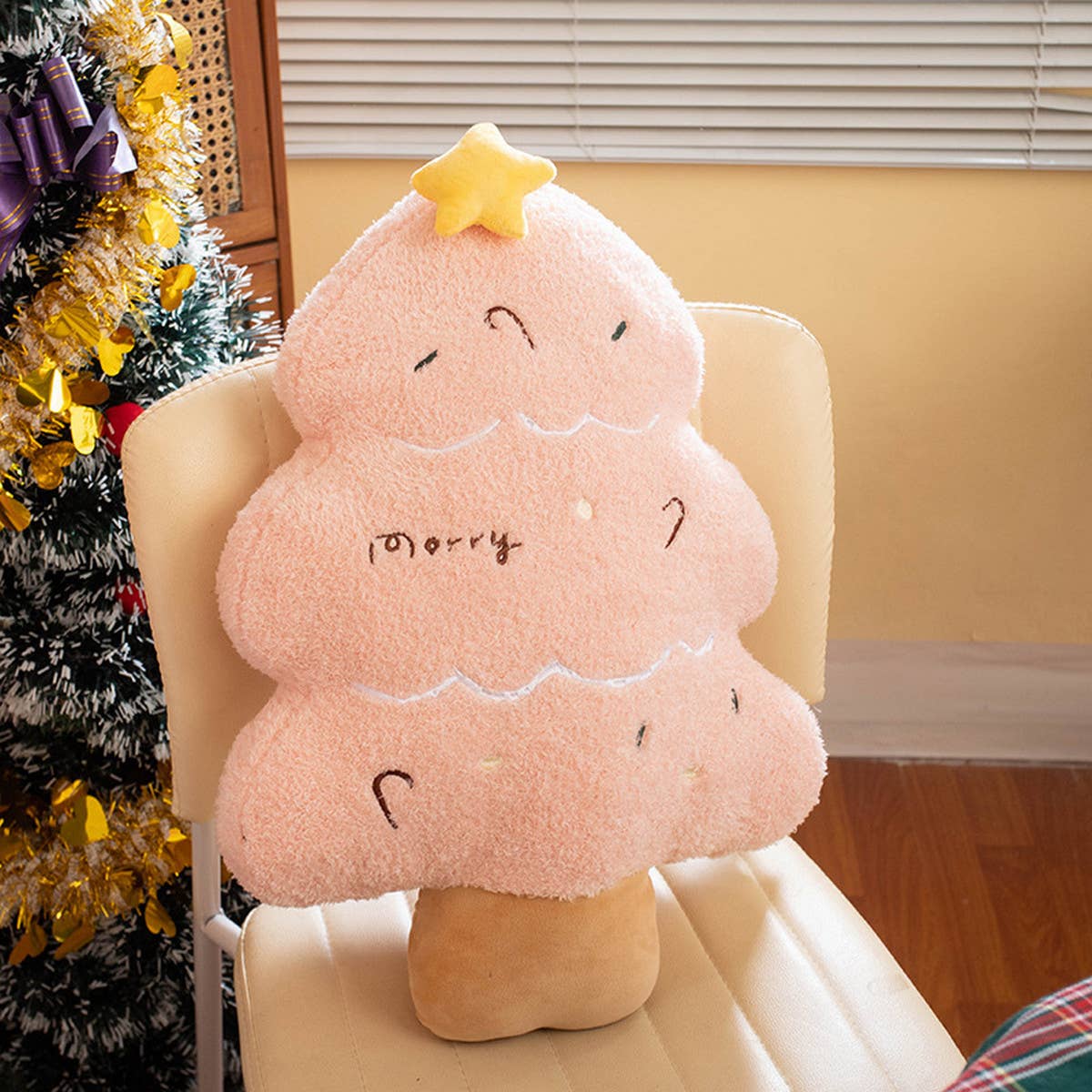 CARTOON CHRISTMAS TREE DOLL PILLOW_CWMM1447