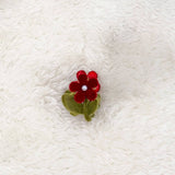 Alloy Flocking Tulip Hairpin Flower Grab Clip_Cwaha5997