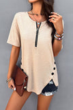CASUAL SOLID COLOR SHORT SLEEVE TOP_CWTSTS0172