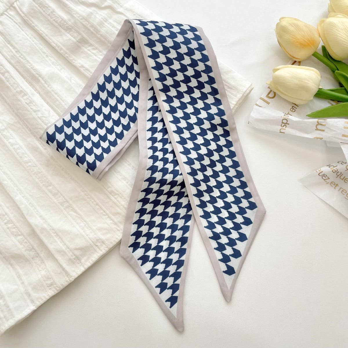 FRESH STRIPED LONG TIED SCARF_CWASC0705