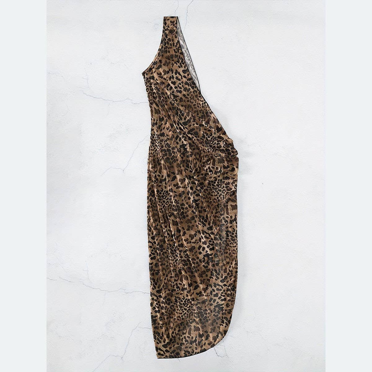 LEOPARD PRINT SLING BEACH SKIRT WITH HIGH SLIT_CWBLS0487