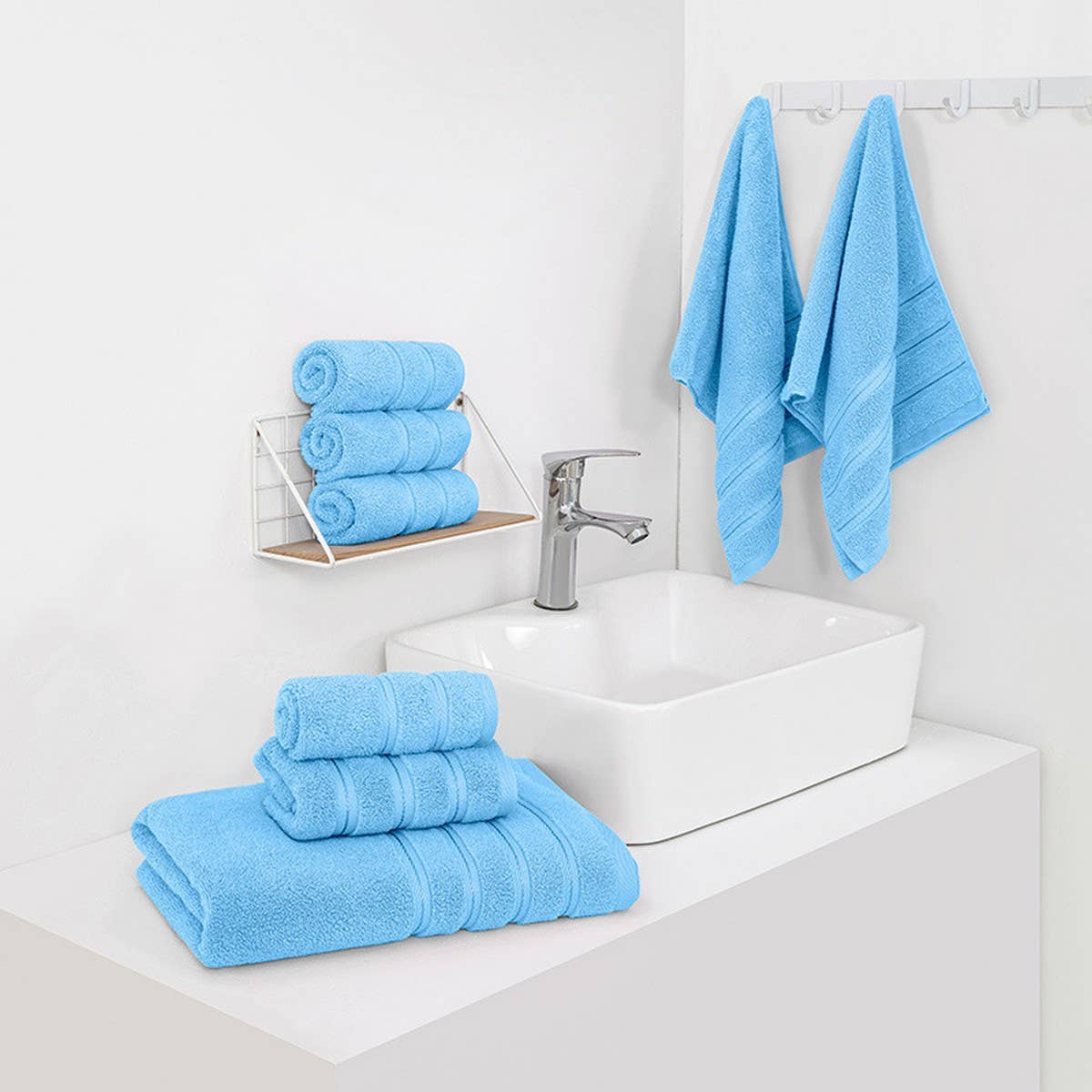 PURE COTTON HOUSEHOLD ABSORBENT BATH TOWEL_CWMM2276
