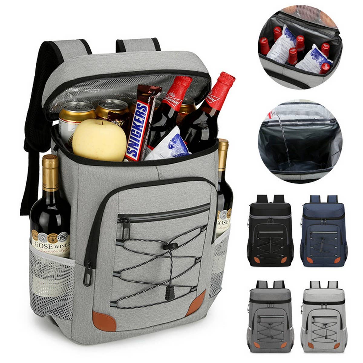 THICK INSULATED COOLER BACKPACK FOR PICNIC USE_CWAB5446