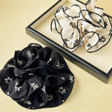 Large Floral Chiffon Scrunchie Ponytail Holder_Cwaha07523