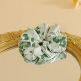 White Rose Embroidered Hair Tie For Qipao Hanfu