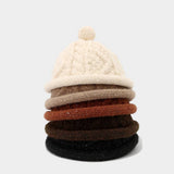 Winter Knit Beanie Cap Women Men Braided Dome Hat_Cwah04771