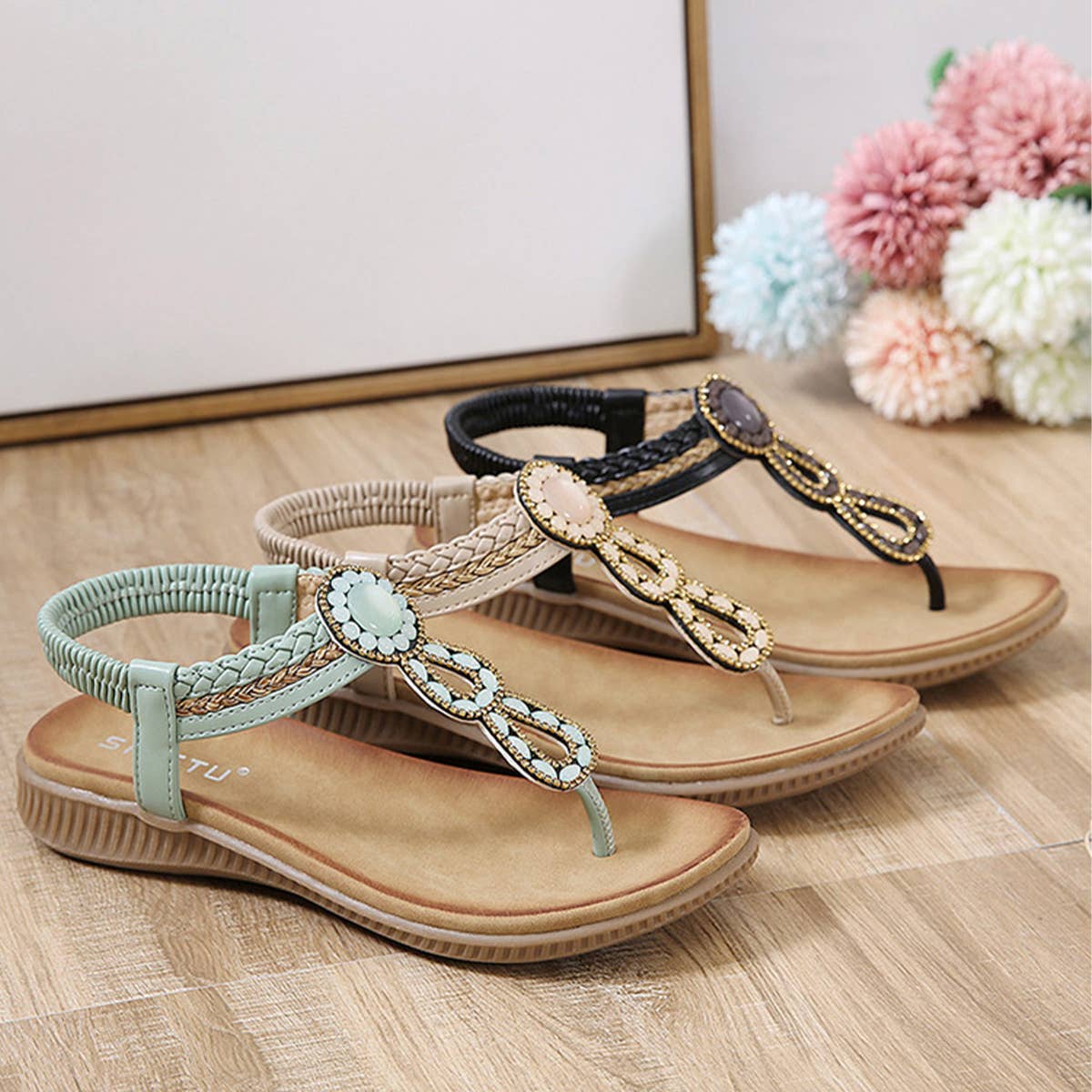 BOHEMIAN COMFORT CLIP TOE SANDALS_CWSHS0503