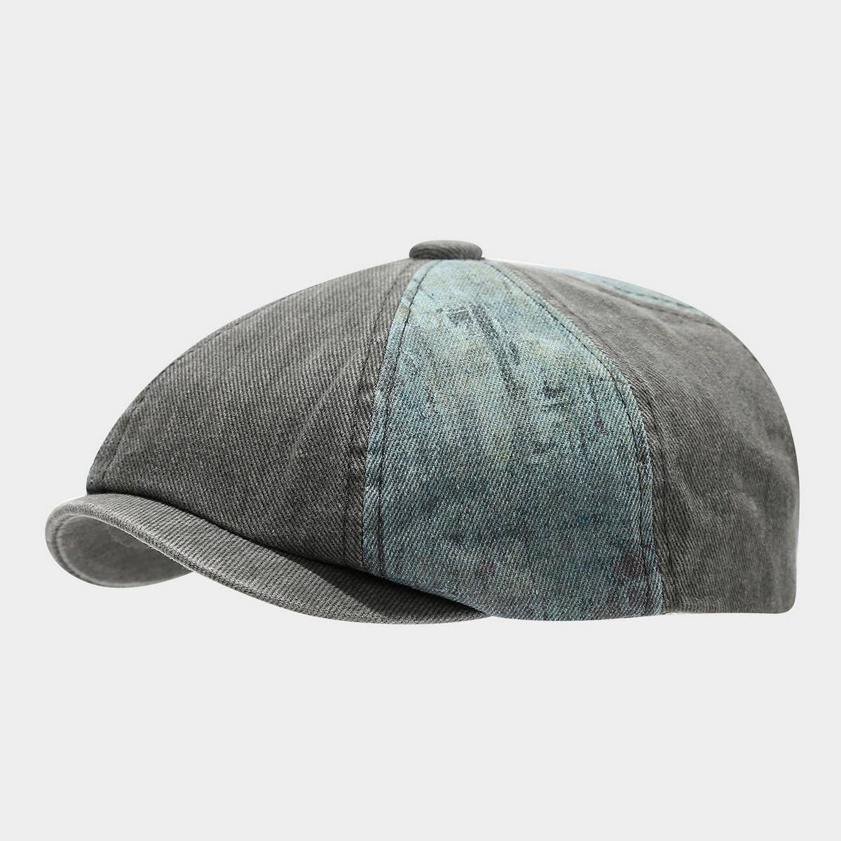Vintage Washed Newsboy Cap For Men Women_Cwah04572