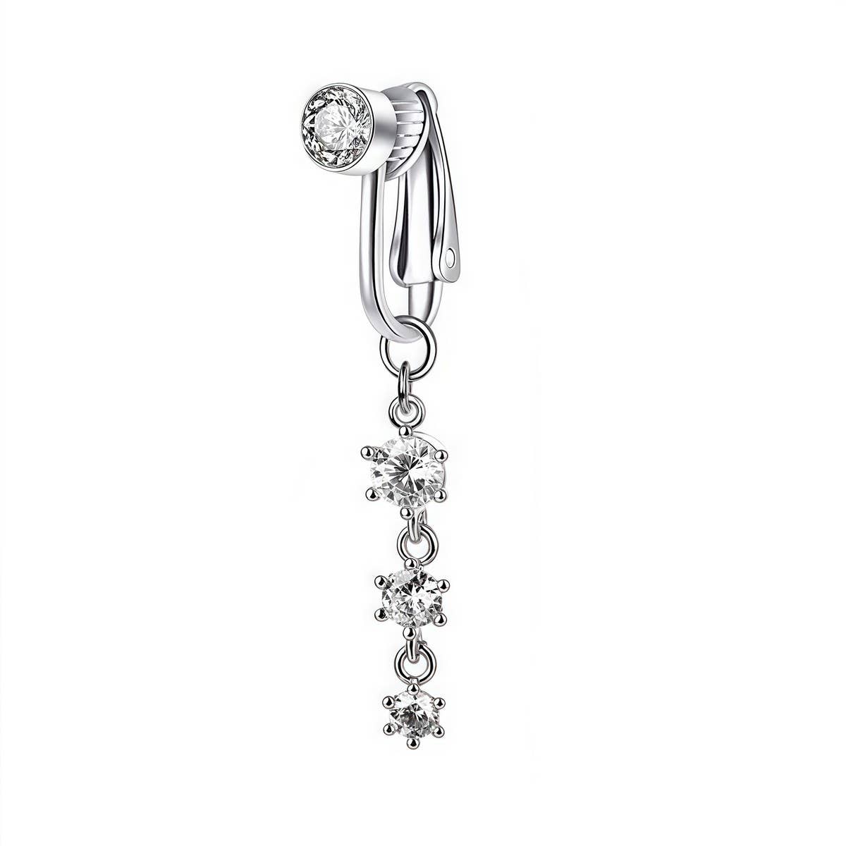 FAKE NAVEL CLIP NO PIERCING BELLY BUTTON RING_CWMM9190