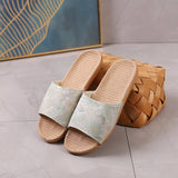 BREATHABLE LINEN SATIN SLIDERS FOR HOME OUT_CWSHF0189
