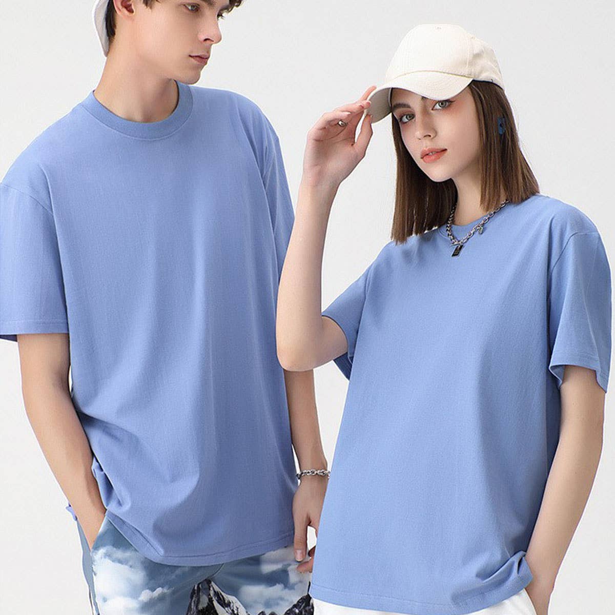 230G HEAVYWEIGHT COMBED COTTON T SHIRT BLANK OVERSIZED