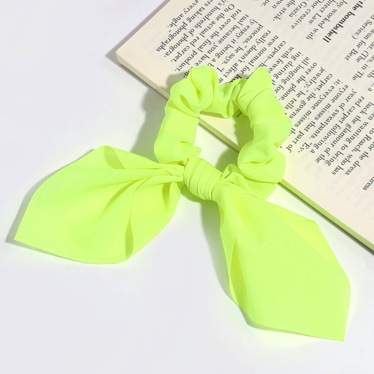 SIMPLE BUNNY EARS RIBBON HAIR ROPE_CWAHA2201