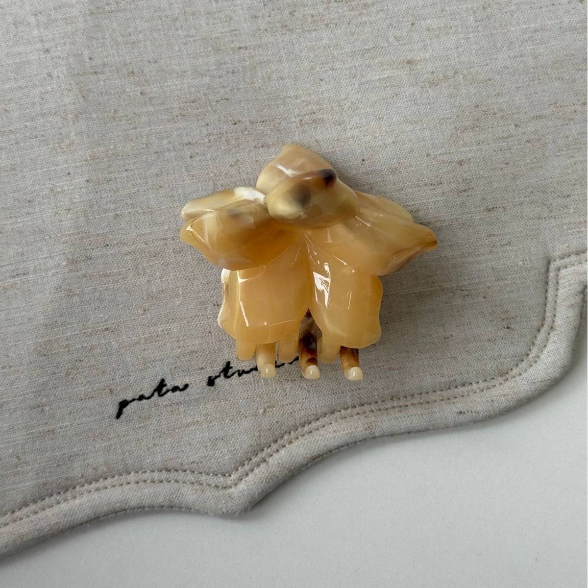 Brown Marble Starfish Claw Clip Trendy Hair Clip_Cwaha08256