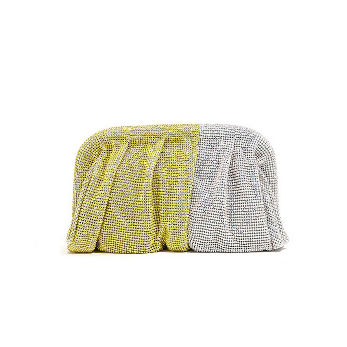 LUXURY HANDMADE RHINESTONE CLOUD CLIP EVENING BAG_CWAB3591