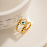 DEVILS EYE STAINLESS STEEL GOLD PLATED RING_CWAJE1245
