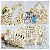 Cwab1953_Knitted Hollowed Out Tote Bag