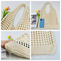 Cwab1953_Knitted Hollowed Out Tote Bag