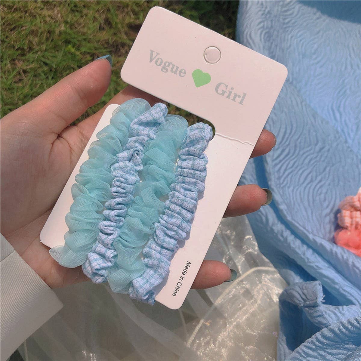 GIRLS SIMPLE AND VERSATILE HAIR SCRUNCHIES_CWAHA2272