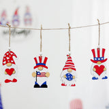 Us Flag Faceless Gnome Wooden Hanging Decor_Cwaje05407