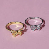 CREATIVE PAINTED DESIGN BOW RING_CWMM5531