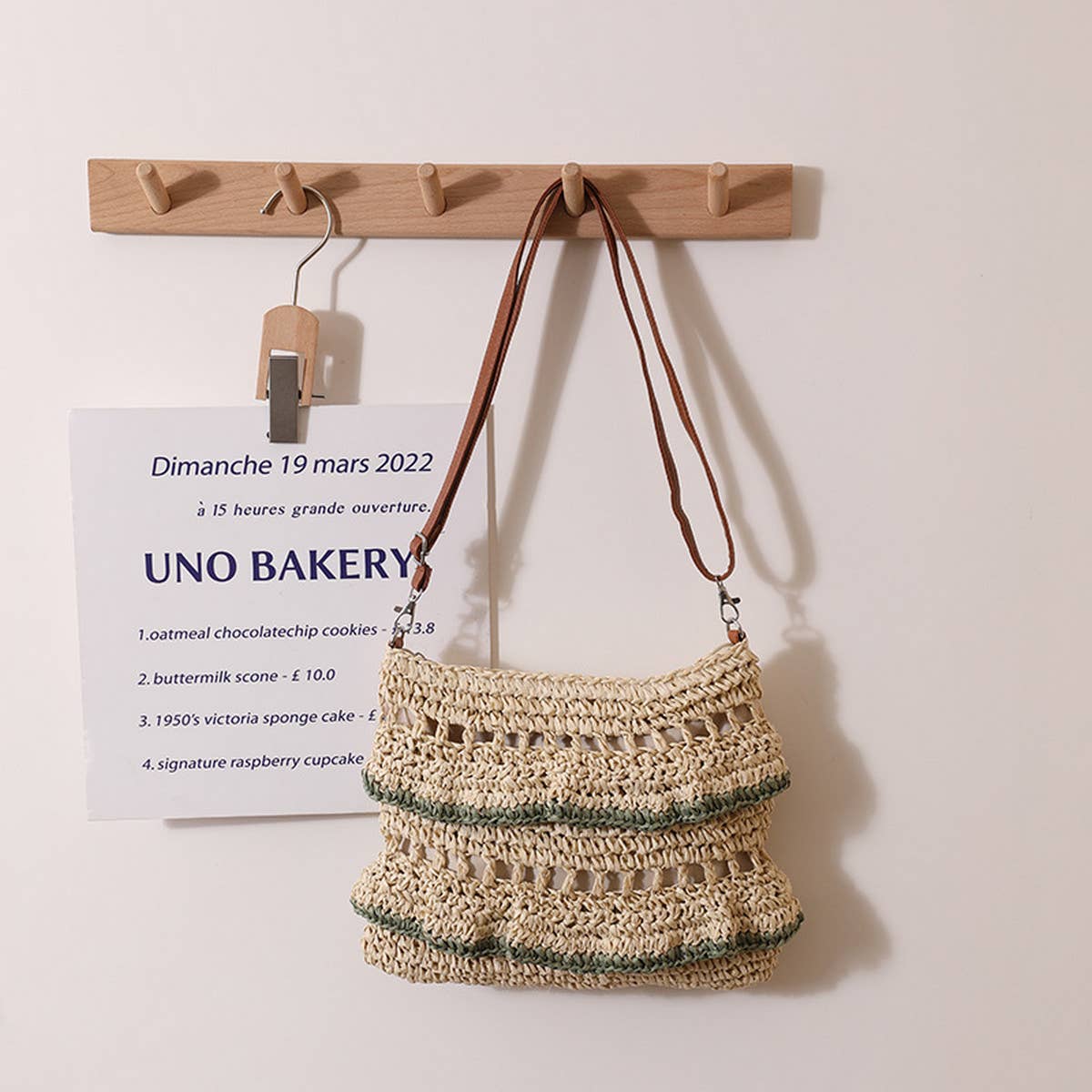 COLORFUL CROSSBODY LACE BEACH STRAW BAG_CWAB1885