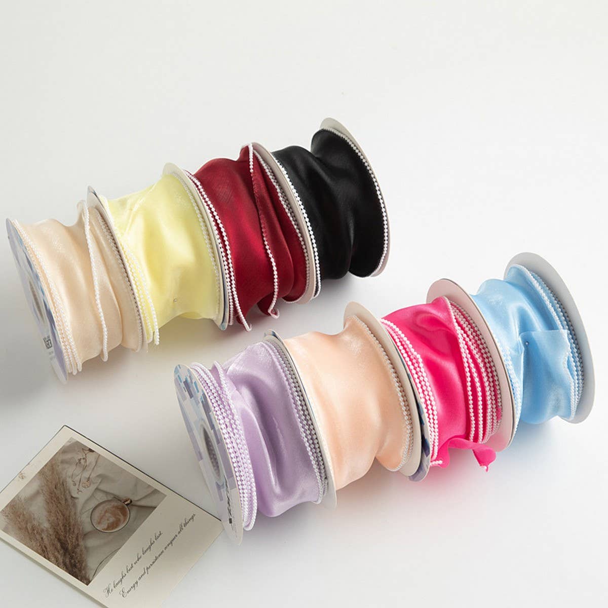 6CM PEARL FISHTAIL YARN RIBBON DIY RIBBON_CWMM5769