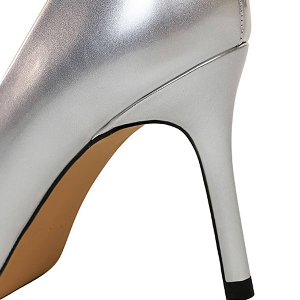 SIMPLE GLOSSY SHALLOW POINTED TOE SEXY HIGH HEELS_CWSHH0060
