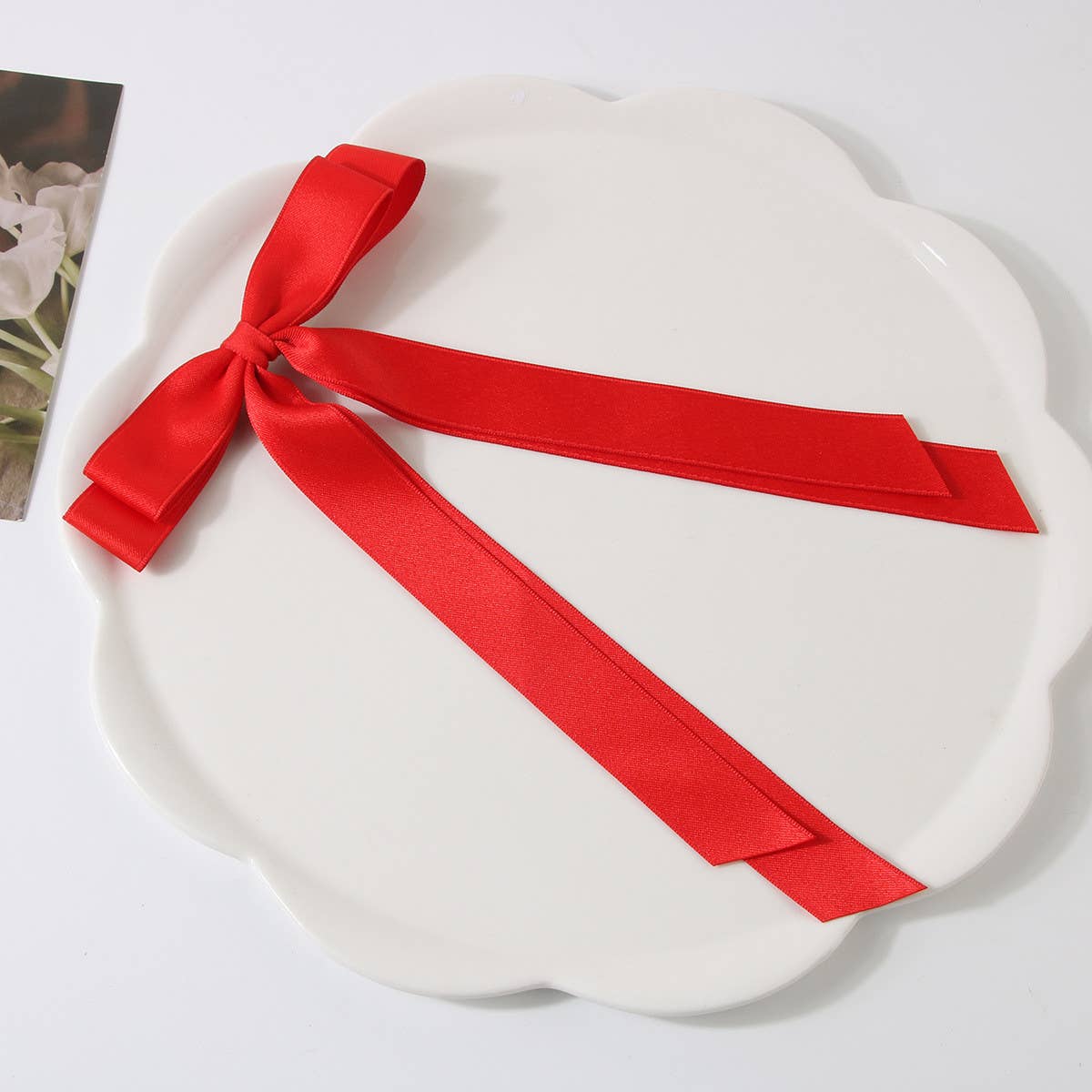 DOUBLE LAYERED BOW HAIR CLIP_CWAHA1047