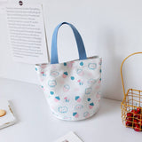 SUMMER CANVAS BUCKET TOTE BAG FOR GIRLS SMALL_CWAB5668