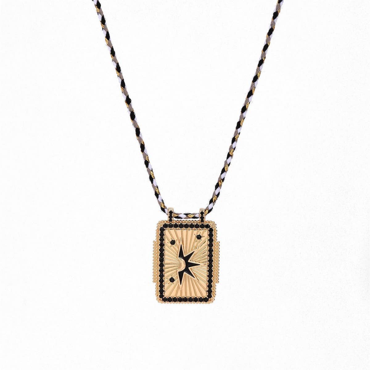 NEW RETRO BOHEMIAN EVIL EYE NECKLACE_CWMM3748