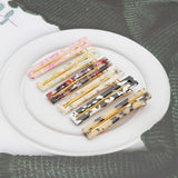 ACETATE HOLLOW SQUARE HAIR CLIP DUCKBILL BANG PIN_CWAHA2624