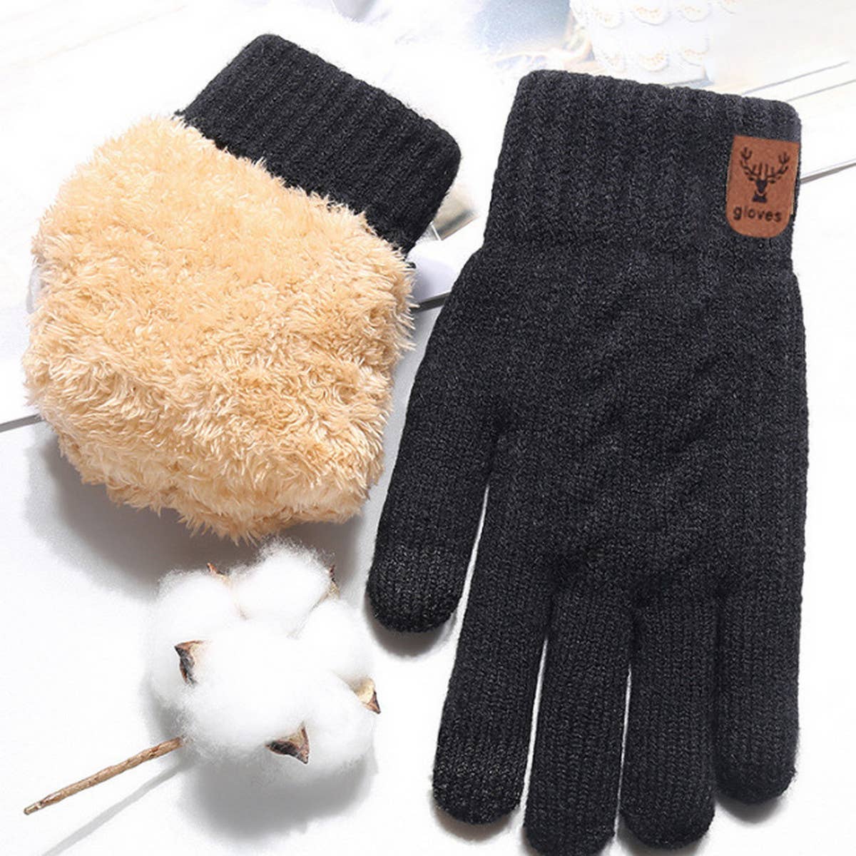 Winter Double Layer Touch Screen Warm Gloves_Cwag0117