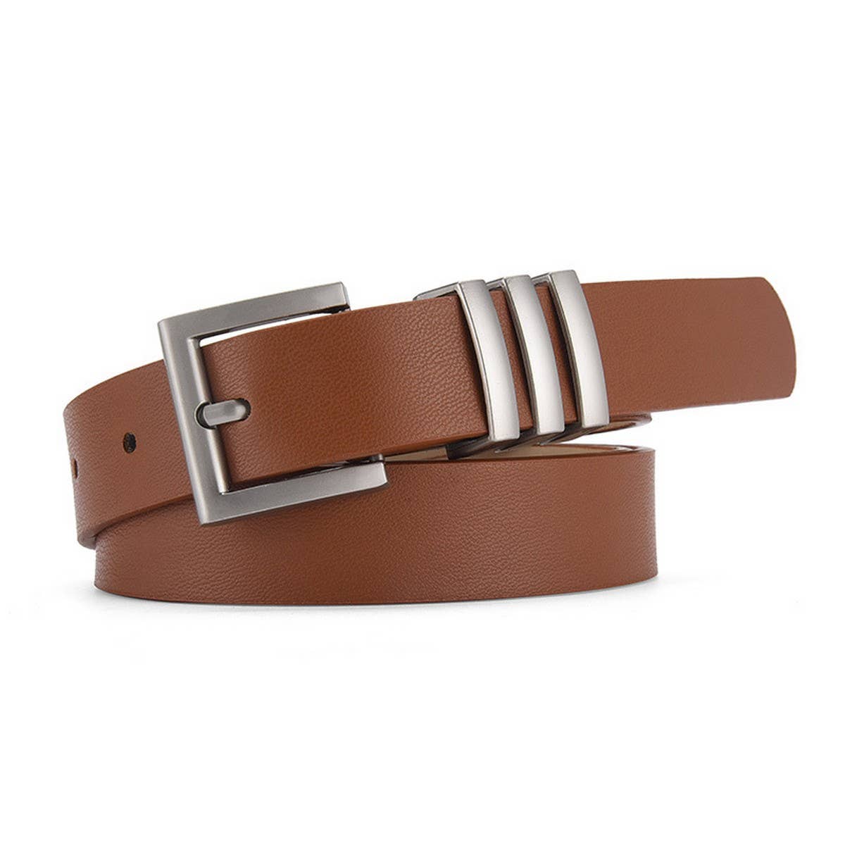 MATTE KOREAN STYLE METAL SQUARE BUCKLE BELT_CWASC0580