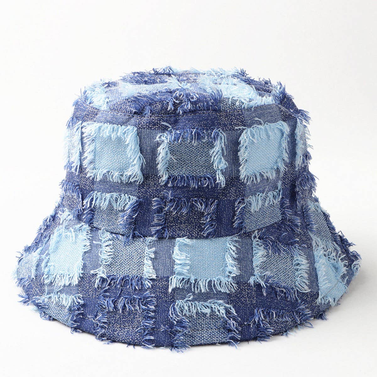 Cwah1508_Casual Plaid Bucket Hat