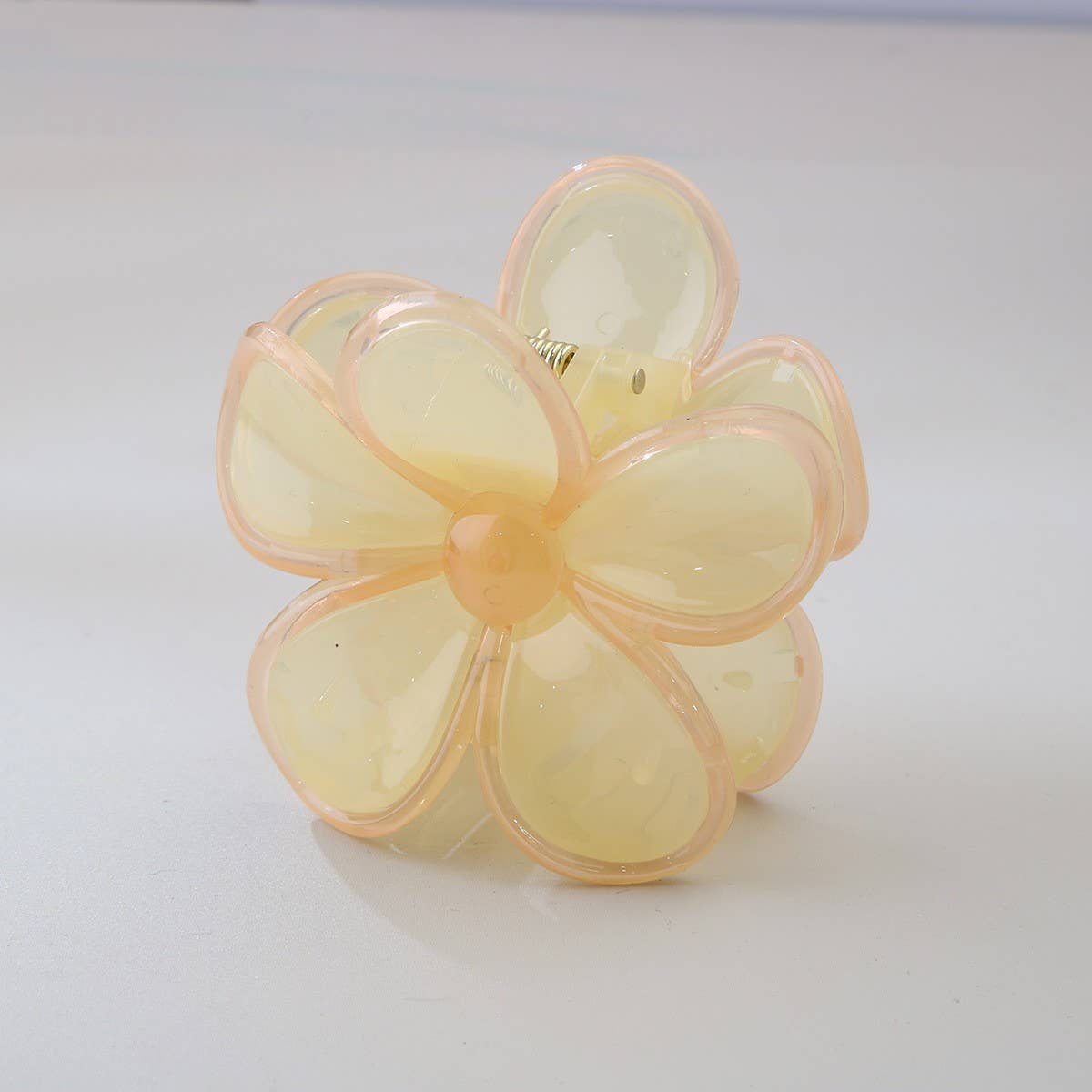 Cwaha07421_Plumeria Flower Hair Claw Clip Candy Colors
