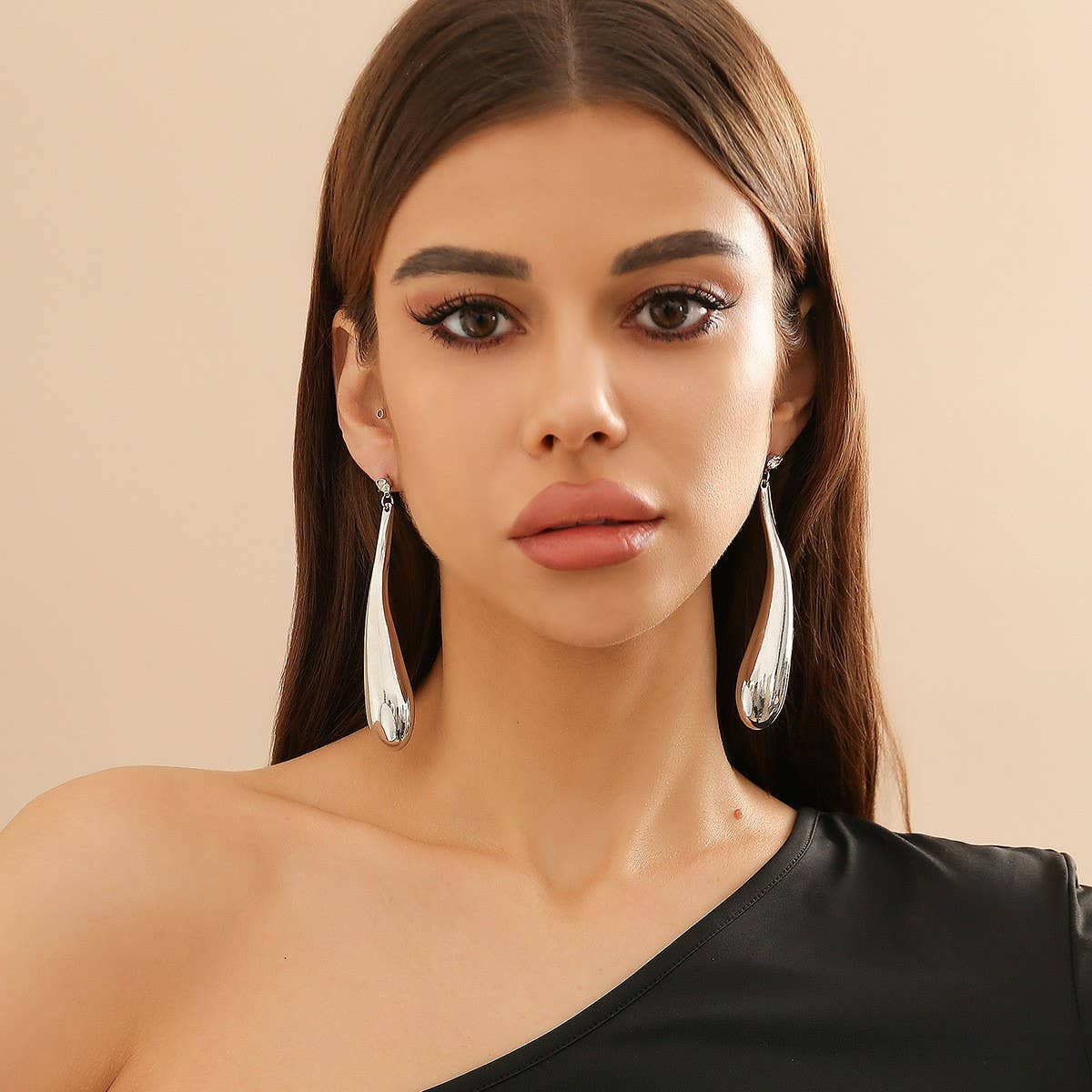 Water Drop Big Pendant Punk Style Necklace