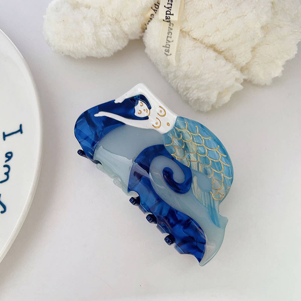 MERMAID PLANET HAIR CLAW DREAMY CUTE GIRL CLIP_CWAHA1339