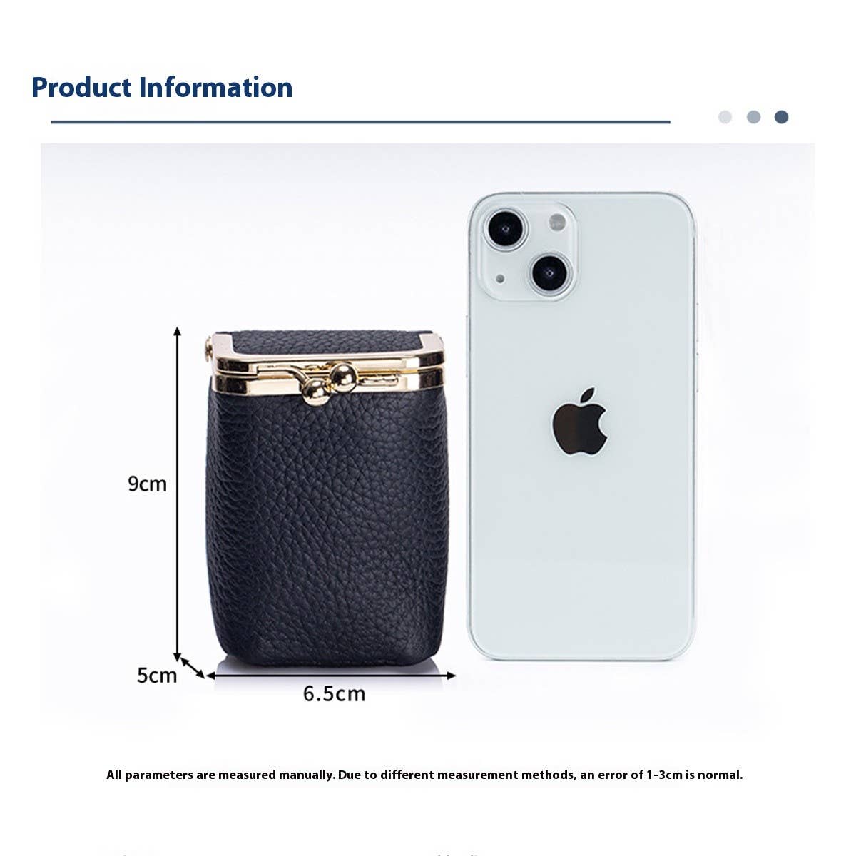 LEATHER POCKET WALLET WITH MIRROR_CUAB00370