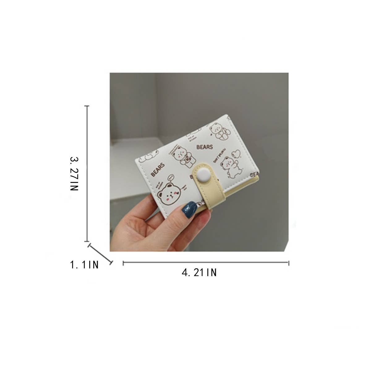 2024 NEW CUTE CARTOON BEAR PRINT WALLET_CWAB2549