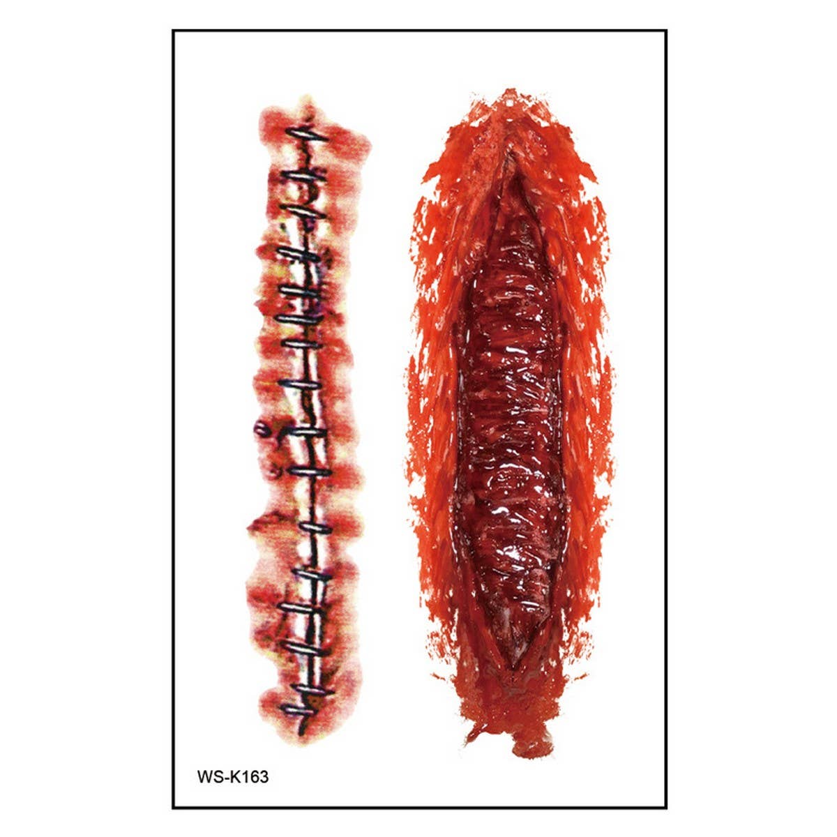 HALLOWEEN SCAR TATTOOS BLOODY WOUND STICKERS_CWMM8377