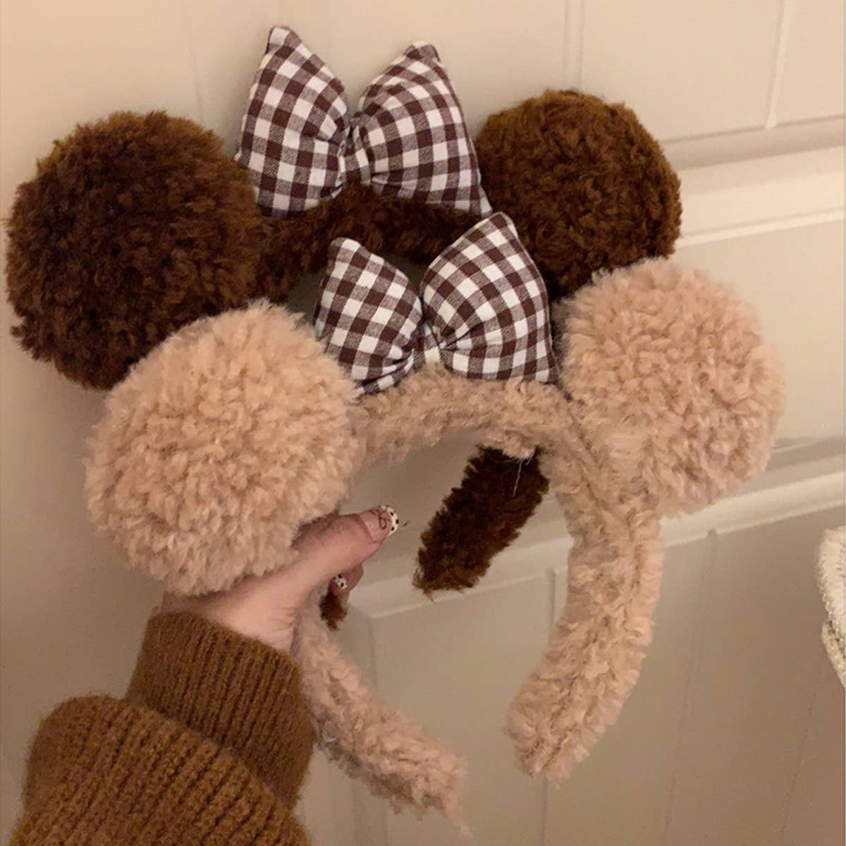 CUTE BOW PLUSH HEADBAND HAIRBAND HEADDRESS_CWAHA4037