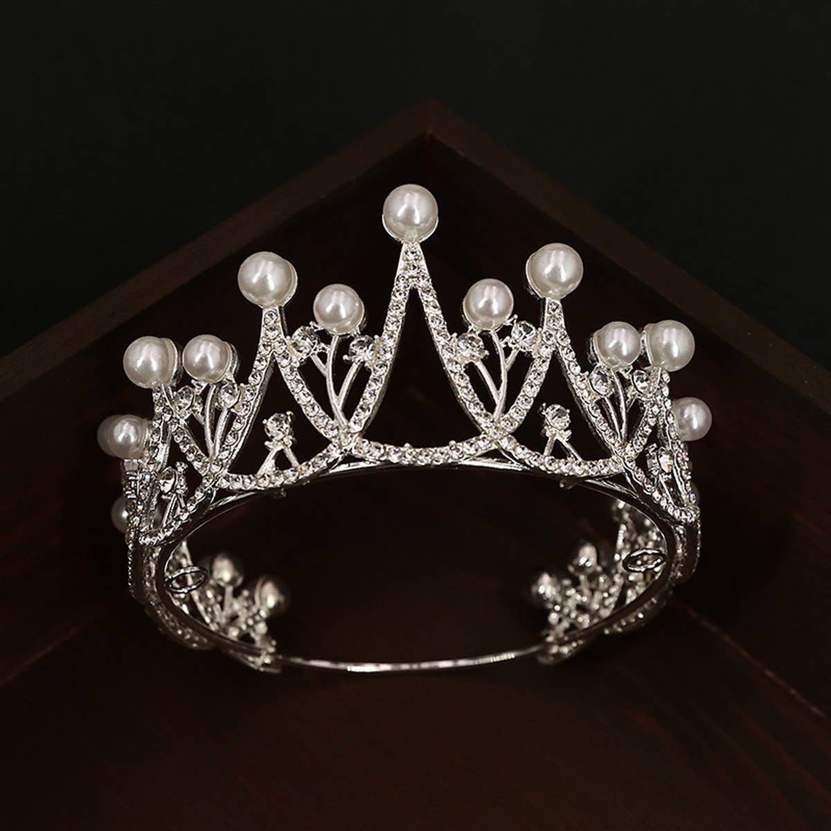 BRIDAL JEWELRY PEARL WEDDING CRYSTAL HEADDRESS_CWMM2020