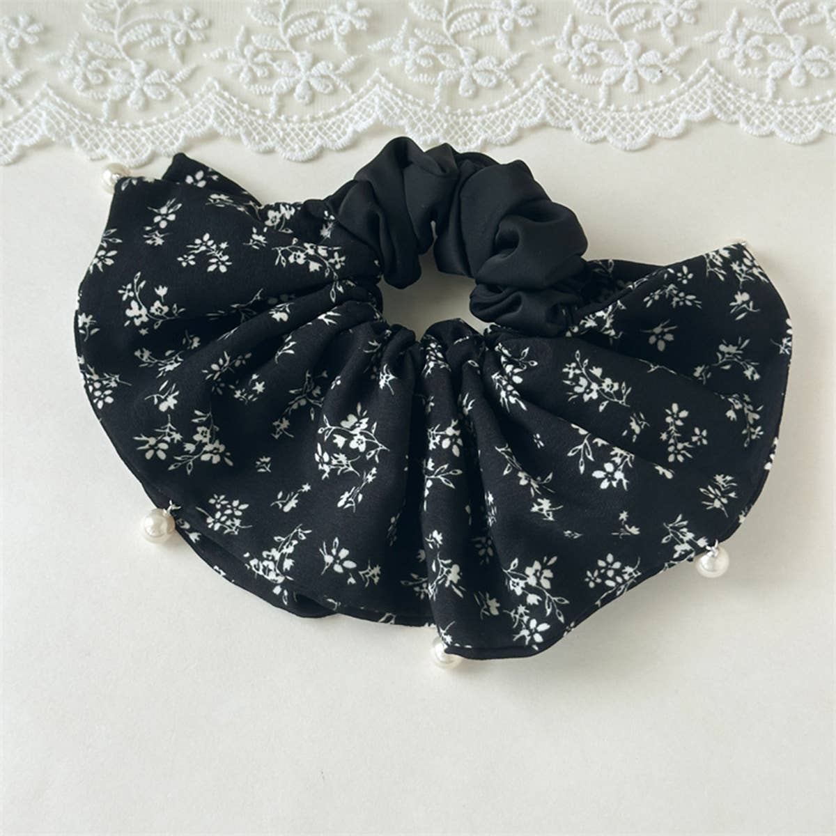 Retro Paisley Large Hair Scrunchie Korean Style_Cwaha07589